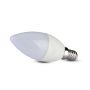 LED Bulbs - Candle - E14 - Samsung - IP20 - White - 5.5 Watts - 470 Lumens - 6400K - 5 Years