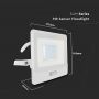 LED Floodlights with PIR Sensor - Samsung - IP65 - White - 30W - 2340 Lumens - 4000K - 5 Years