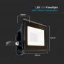 Black LED Floodlights - Samsung - IP65 - 10W - 735 Lumens - 4000K - 5 Years