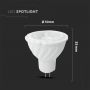 MR16 White LED Spotlights - Samsung - 110° - IP20 - 6.5W - 450 Lumens - 4000K - 5 Years