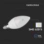 LED Bulbs - Candle E14 - Samsung - IP20 - White - 6.5 Watts - 600 Lumens - 4000K - 5 Years