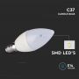 E14 LED Lampen - Kaars - Samsung - IP20 - Wit - 4.5W - 470 Lumen - 3000K - 5 Jaar