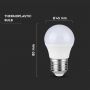 LED Bulbs - Golf E27 - Samsung - IP20 - White - 4.5 Watts - 470 Lumens - 6500K - 5 Years