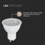 LED Spotlights - GU10 Lens 110° - Samsung - IP20 - White - 6 Watts - 445 Lumens - 4000K - 5 Years