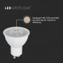 GU10 Dimmable LED Spotlights - Lens 110° - Samsung - IP20 - White - 6W - 445 Lumens - 3000K - 5 Years