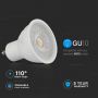 GU10 Dimmable LED Spotlights - Lens 110° - Samsung - IP20 - White - 6W - 445 Lumens - 4000K - 5 Years