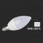 LED Lampen - Kaars - E14 - Samsung - IP20 - Wit - 5,5 Watt - 470 Lumen - 3000K - 5 Jaar