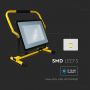 LED Floodlights with H Stand - Samsung - Black+Yellow - IP65 - 100W - 8200 Lumens - 6500K - 5 Years