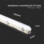 Waterproof LED Batten Fittings - Samsung - Milky - IP65 - 36W - 4320 Lumens - 4000K - 120CM