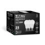 E27 White LED Bulbs - RTL - GLS - 3PC Pack - IP20 - 15W - 1521 Lumens - 4000K