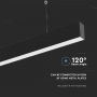 LED Slim Linear Lights - Black - Samsung - IP20 - 40W - 3270 Lumens - 6400K - 5 Years