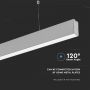 LED smalle lineaire verlichting - Samsung - Zilver - IP20 - 40W - 3300 Lumen - 4000K - 5 Jaar