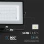 Black LED Floodlights - Samsung - IP65 - 100W - 8200 Lumens - 6500K - 5 Years