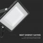 Black LED Floodlights - Samsung - IP65 - 100W - 8200 Lumens - 6500K - 5 Years