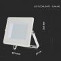 White LED Floodlights - Samsung - IP65 - 100W - 8200 Lumens - 4000K - 5 Years