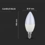 LED Bulbs - Candle E14 - IP20 - 4.5 Watts - 470 Lumens - 6500K