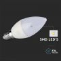 LED Bulbs - Candle E14 - IP20 - 4.5 Watts - 470 Lumens - 6500K