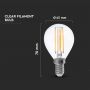 E14 Transparante LED Lampen - Helder - Golf - IP20 - 4W - 400 Lumen - 3000K