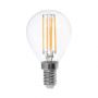 E14 Transparante LED Lampen - Helder - Golf - IP20 - 4W - 400 Lumen - 3000K