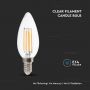 E14 Transparent LED Bulbs - Clear - Candle - IP20 - 4W - 400 Lumens - 3000K