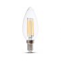 E14 Transparent LED Bulbs - Clear - Candle - IP20 - 4W - 400 Lumens - 3000K