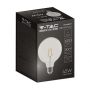 LED Bulbs - G125 Globe E27 - IP20 - Transparent - 6 Watts - 600 Lumens - 3000K - 2 Years