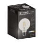 LED Bulbs - G95 Globe E27 - IP20 - Transparent - 6 Watts - 600 Lumens - 3000K - 2 Years