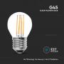 E27 Transparent LED Bulbs - Filament - Globe - IP20 - 4W - 400 Lumens - 3000K