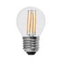 10 Set E27 Transparante LED Lampen - Globe - IP20 - 4W - 400 Lumen - 3000K