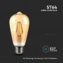 10 Set E27 LED Lampen - Amber - ST64 - IP20 - 4W - 350 Lumen - 2200K