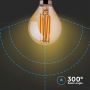 E14 LED Lampen - Amber - Golf - IP20 - 4W - 350 Lumen - 2200K