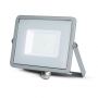 Graue LED-Flutlichtstrahler - Samsung - IP65 - 50W - 4000 Lumen - 4000K - 5 Jahre