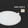 Round LED Mini Panels - Premium Series - IP20 - White - 6W - 490 Lumens - 2700K