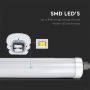 LED Batten Waterproof Fitting - 48W - Day - White - 4000K - SMD - Tube - 1500x65x58mm - IP65 - Bundle - of - 6