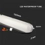 Réglettes LED blanches - Série 120lm/w - Samsung - IP65 - 60W - 7200 Lumens - 6500K - 5 ans - 120CM