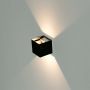 Square LED Wall Lights - Bridgelux - IP65 - Black - 5W - 700 Lumens - 4000K