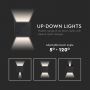 Square LED Wall Lights - Bridgelux - IP65 - Black - 5W - 700 Lumens - 4000K