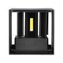 Square LED Wall Lights - Bridgelux - IP65 - Black - 5W - 700 Lumens - 4000K