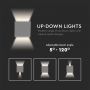 Square LED Wall Lights - Bridgelux - IP65 - Grey - 5W - 700 Lumens - 3000K