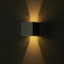 Square LED Wall Lights - Bridgelux - Black - IP65 - 5W - 700 Lumens - 4000K