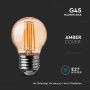 E27 LED Lampen - Amber - Golf - IP20 - 4W - 350 Lumen - 2200K