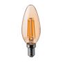 10 Set E14 LED Lampen - Amber - Kaars - IP20 - 4W - 350 Lumen - 2200K