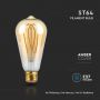 LED Bulbs - ST64 E27 - IP20 - Amber - 5 Watts - 300 Lumens - 1800K - 2 Years