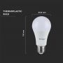 E27 LED Base Bulb - 8.5W - Warm - White - 3000K - SMD -Thermoplastic - 60x108mm - IP20 - Bundle - of - 10