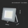 Grey LED Floodlights - 115lm/w - Samsung - IP65 - 100W- 11500 Lumens - 4000K - 5 Years