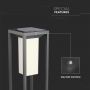 Solar Lights - Solar Bollard Lights - Grey - Samsung - IP65 - 2 Watts - 280 Lumens - 3000K