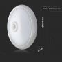 Dome Lights with LED PIR - Samsung - IP20 - 290mm - White - 12W - 900 Lumens - 4000K