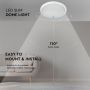 Slim LED Dome Lights - Samsung - White - 270mm - IP65 - 12W - 1480 Lumens - 4000K - 5 Years