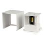 Appliques LED carrées - Bridgelux - IP65 - Blanc - 11W - 1360 Lumens - 3000K