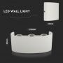 Appliques LED semi-ovales - Bridgelux - IP65 - Blanc - 5W - 630 Lumens - 3000K